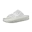 CUSHIONAIRE Pool Slides for Women Water Resistant Double Buckle Adjustable Slip-On Womens Sandals for Beach Shower Casual Wear