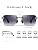 SUNGAIT Rimless Rectangle Sunglasses Square Frameless Shades for Men Women Y2K Vintage UV Protection