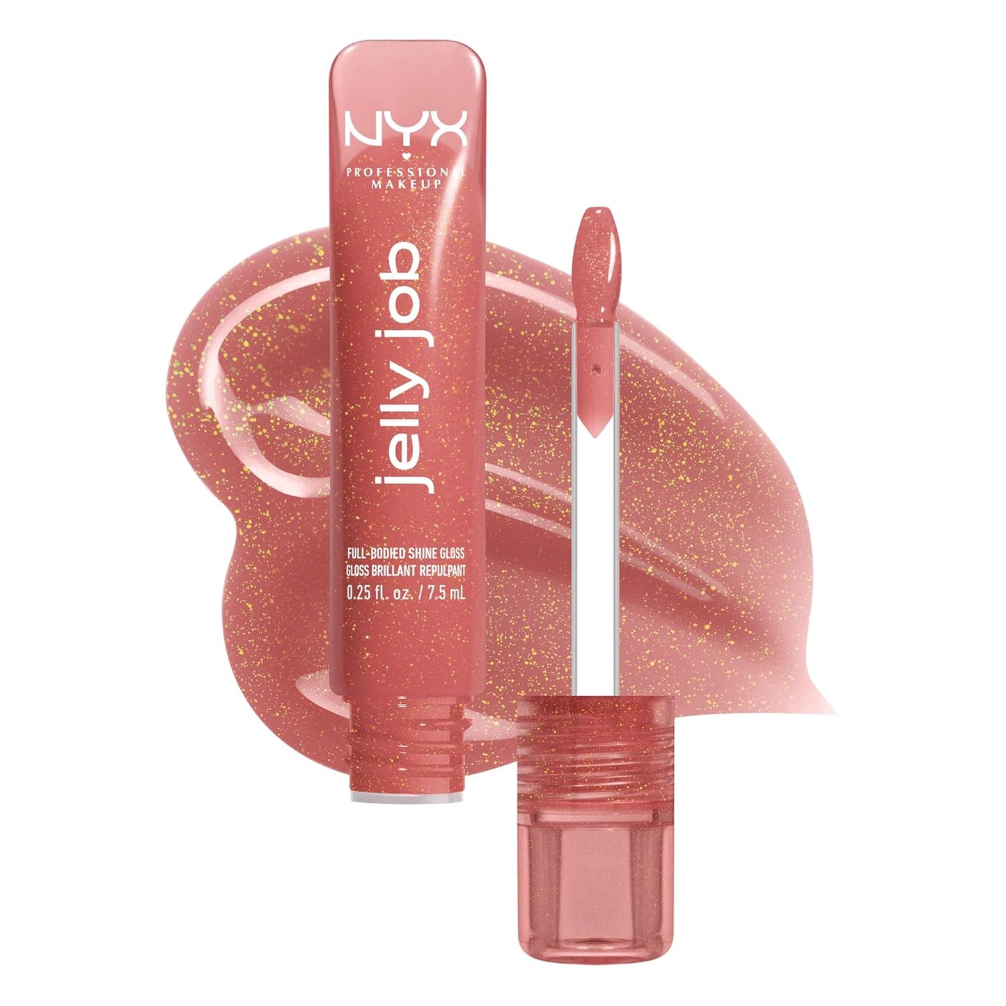 NYX PROFESSIONAL MAKEUP Jelly Job Lip Gloss, Lip Tint Gloss with Full-Bodied