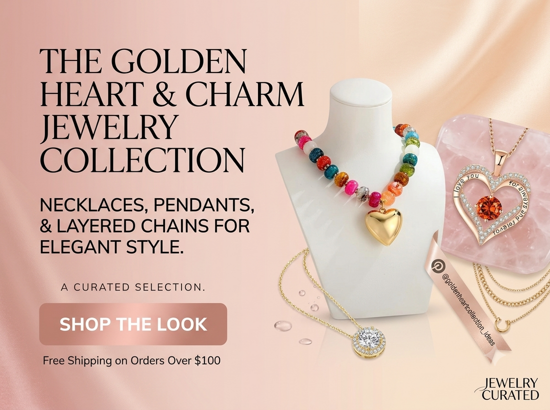 THE GOLDEN HEART & CHARM