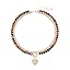 Layered Necklaces for Women, 14K Gold Plated Heart Pendant & Colorful Acrylic Beaded Choker, Cute Trendy Jewelry, Anti-Tangle Single Clasp Design, Summer Beach Boho Necklace for Women