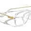 VISOONE Oversized Blue Light Blocking Glasses with Chic Square TR90 Frame and Metal Temple for Women Men Ryan