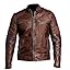 DECIMAL Men's Black & BROWN Genuine Lambskin Leather Biker Jacket VINTAGE REAL MOTORCYCLE JACKETS FOR MEN