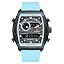 TEARTRACE Mens Analog Digital Watch Waterproof, Watches for Men Chronograph with Alarm, Stopwatch Luminous Display, Silicone Strap for Dress Spor