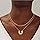CHESKY Layered Necklaces for Women Trendy, Dainty 14k Gold Plated Pendant Necklace Layering Necklace for Women Non Tarnish Hypoallergenic Sun Gold Necklace Stack Gold Jewelry for Women Gifts