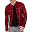 DECIMAL Men's Black & BROWN Genuine Lambskin Leather Biker Jacket VINTAGE REAL MOTORCYCLE JACKETS FOR MEN