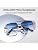 Dollger Square Aviator Sunglasses for Men and Women Fashion Metal Vintage Gradient Shades Sunglasses UV400 Protection