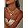 CHESKY Layered Necklaces for Women Trendy, Dainty 14k Gold Plated Pendant Necklace Layering Necklace for Women Non Tarnish Hypoallergenic Sun Gold Necklace Stack Gold Jewelry for Women Gifts