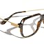VISOONE Oversized Blue Light Blocking Glasses with Chic Square TR90 Frame and Metal Temple for Women Men Ryan