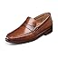 Men’s Brisbane Flex Moc Toe Penny Loafers – Classic Dress Shoes