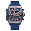TEARTRACE Mens Analog Digital Watch Waterproof, Watches for Men Chronograph with Alarm, Stopwatch Luminous Display, Silicone Strap for Dress Spor
