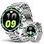 SOUYIE Smart Watch for Men Answer/Make Call 1.43" AMOLED 24H Health Monitor | 100+ Sports Modes Fitness Tracker Watch, 400mAh Battery Pedometer Calorie Smartwatch Compatible Android iOS, 2 Style Straps