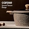 CAROTE 26pcs Pots and Pans Set, Nonstick Cookware Sets | Induction Kitchen Cooking Set, Special Texture Design, Ultra Durable, Easy Food Release, Even Heating, with Frying Pans Set