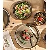 TheTerra Ceramic Dinnerware Set for 6, 18-Piece Plates and Bowls Set | Handmade Reactive Glaze Dish Set, Scratch Resistant, Oven & Microwave &.