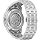 Bulova Marc Anthony Men's Automatic Marine Star Stainless Steel Watch,Open Aperture,Exhibition Case Back,Diamond Accent Blue Sunray Dial, (Model:98D184)