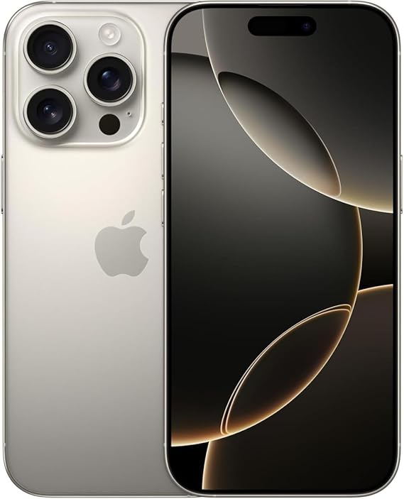 Apple iPhone 16 Pro, US Version, 128GB, White Titanium - Unlocked (Renewed Premium)