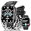 Military Smart Watches for Men (Make/Answer Call) with LED Flashlight | Rugged Smartwatch with 1.96" Screen 430mAh Fitness Tracker with Sport Modes Heart Rate Sleep Monitor for iPhone Android phone
