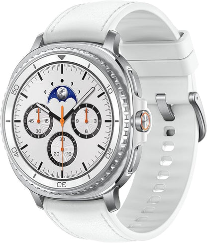 Samsung Galaxy Watch 8 Classic (2025), White, 46mm, Bluetooth Smartwatch | Cushion Design, Rotating Bezel, Quick Button, Sleep Coaching, Running Coach,..