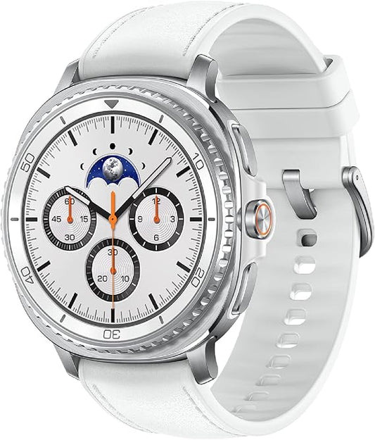 Samsung Galaxy Watch 8 Classic (2025), White, 46mm, Bluetooth Smartwatch | Cushion Design, Rotating Bezel, Quick Button, Sleep Coaching, Running Coach,..