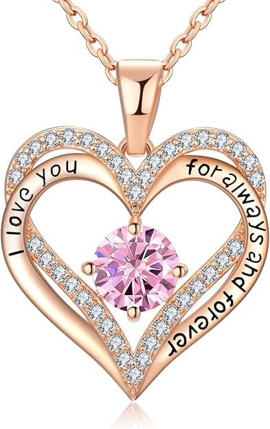 18K Rose Gold Necklaces for Women Birthday Gifts for Women Jewelry for Women Birthday Gifts for Wif