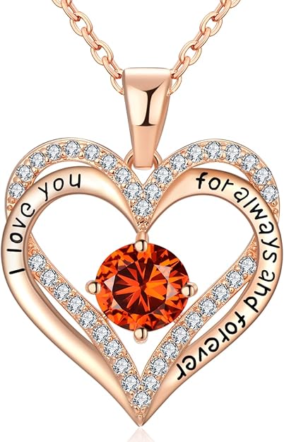 18K Rose Gold Necklaces for Women Birthday Gifts for Women Jewelry for Women Birthday Gifts for Wif