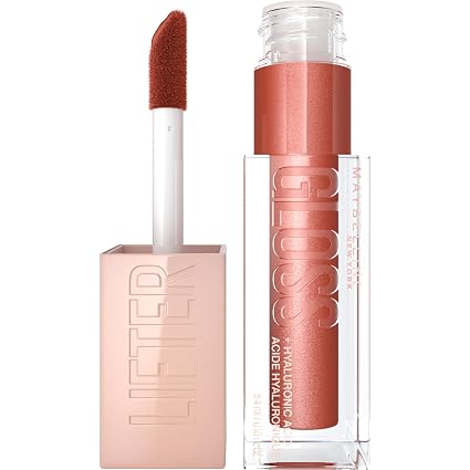 Maybelline Lifter Gloss, Hydrating Lip Gloss with Hyaluronic Acid, High Shine for Plumper Looking Lips,