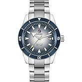 Rado Visit the Rado Store Rado - Captain Cook - Men's Automatic Swiss Watch - 42mm Blue Dial with Date - Silver Stainless Steel Bracelet - R32505203
