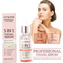 Sérum Visage 5-en-1 à l’Acide Hyaluronique – Vitamine C & Collagène