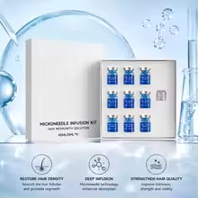 Kit Microneedling pour la Repousse des Cheveux – Sérum Nourrissant du Cuir Chevelu