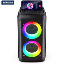 Portable Bluetooth Karaoke Speaker with Dual Microphones