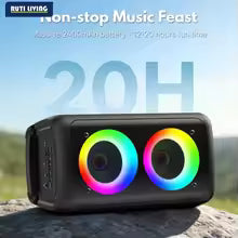 Portable Bluetooth Karaoke Speaker with Dual Microphones