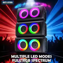 Portable Bluetooth Karaoke Speaker with Dual Microphones