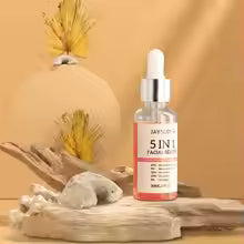Sérum Visage 5-en-1 à l’Acide Hyaluronique – Vitamine C & Collagène