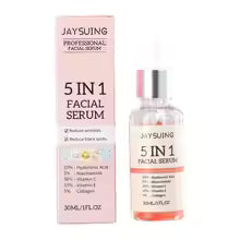 Sérum Visage 5-en-1 à l’Acide Hyaluronique – Vitamine C & Collagène