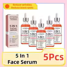 Sérum Visage 5-en-1 à l’Acide Hyaluronique – Vitamine C & Collagène
