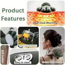 Portable Deep Tissue Massager & Temperature Regulation Pain Relief Device