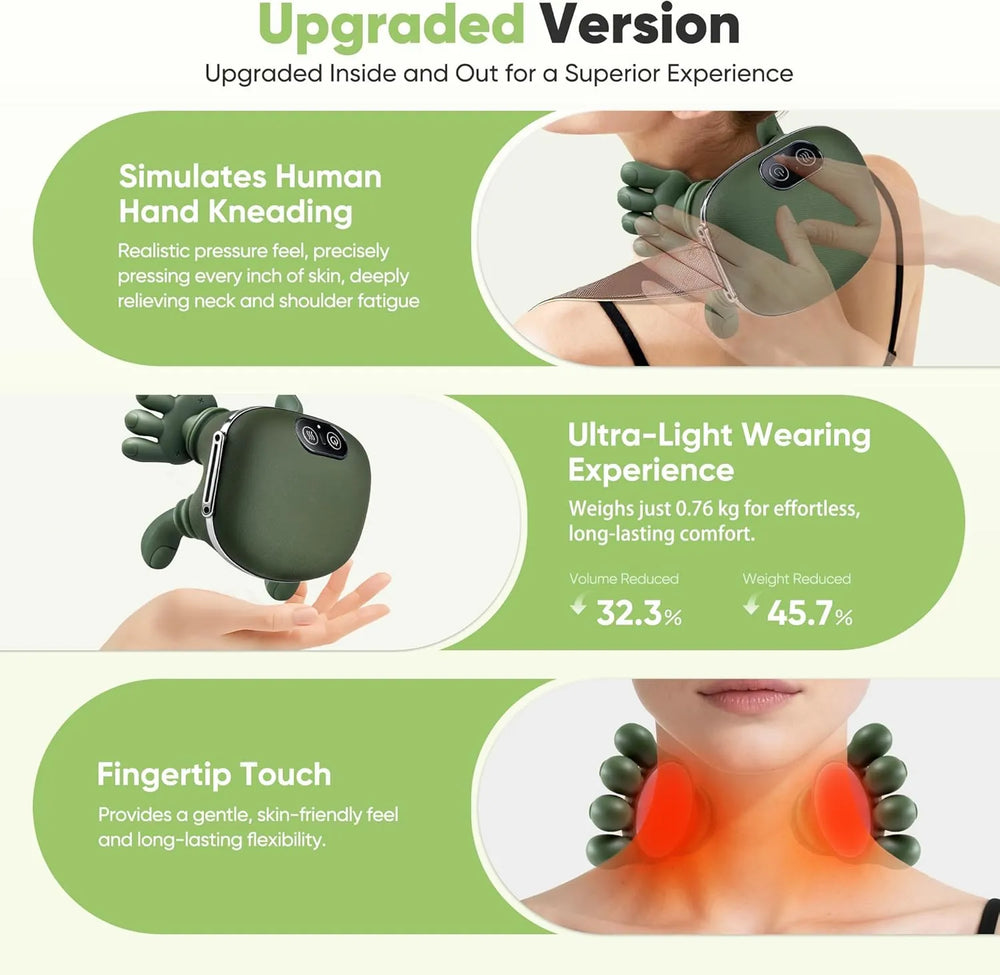 Portable Deep Tissue Massager & Temperature Regulation Pain Relief Device